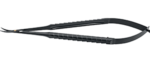 Onyx Coated Microsurgery Scissors, Curved